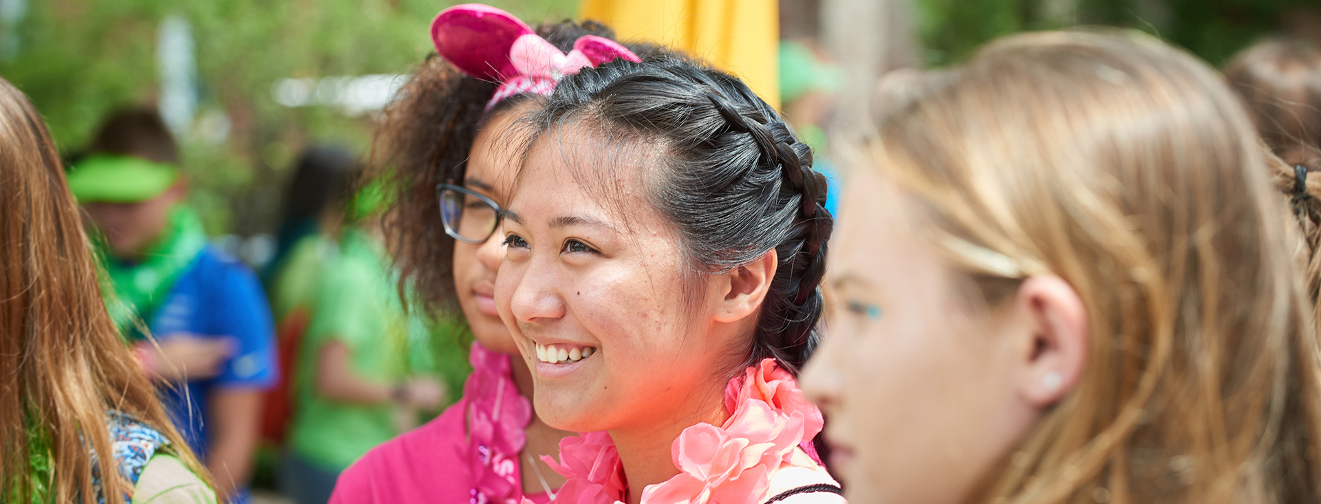 female smiling